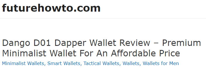final title for a product review blog post